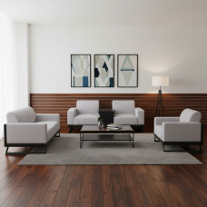 გარნიტური HOBEL RIO LUXE 3+2+1  DARK GREY PHANTOM 14/ LIGHT GREY BUKLE 8 (3)