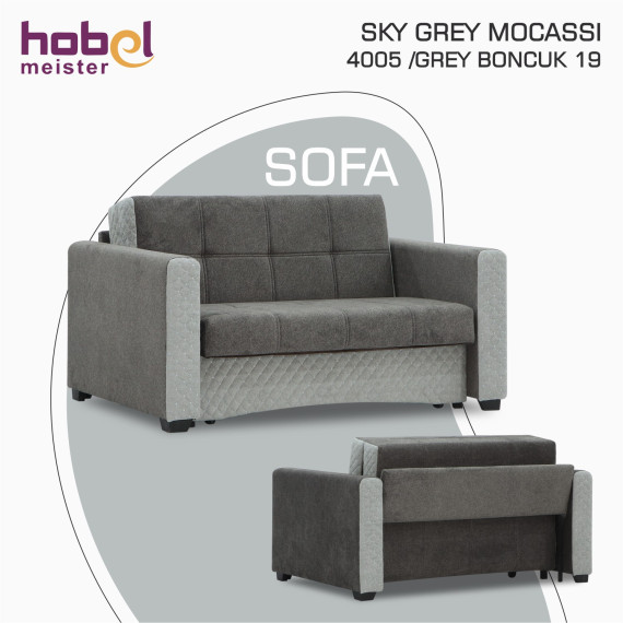 დივანი HOBEL SKY GREY MOCASSI 4005 /GREY BONCUK 19 (2)