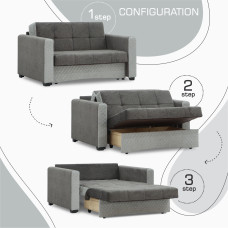 sofa HOBEL SKY GREY MOCASSI 4005 /GREY BONCUK 19 (1)