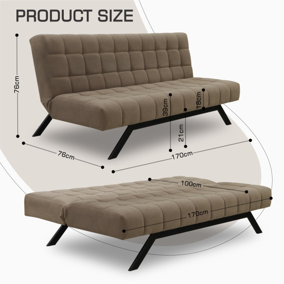 დივანი HOBEL STAR F/R BROWN VIVALDI 22 (2)