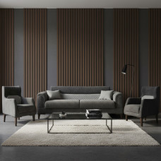 გარნიტური HOBEL STONE 3+1+1 DARK GRAY BEATTO 1079/BUKLE 9/ INFINIY 991 (3)