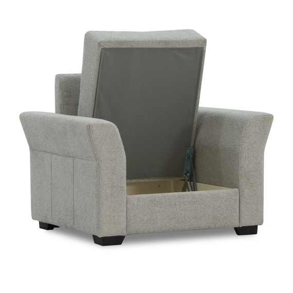 გარნიტური HOBEL TEXAS 3+1+1 D/P LIGHT GREY BEATTO 1067 (6)