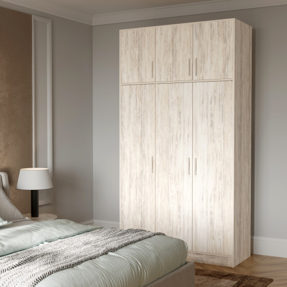 ტანსაცმლის კარადა HOBEL E-135X250 CL/01 (WH) K083 (7)