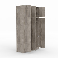 ტანსაცმლის კარადა HOBEL E-135X250 CL/01 (WH) K355 (7)