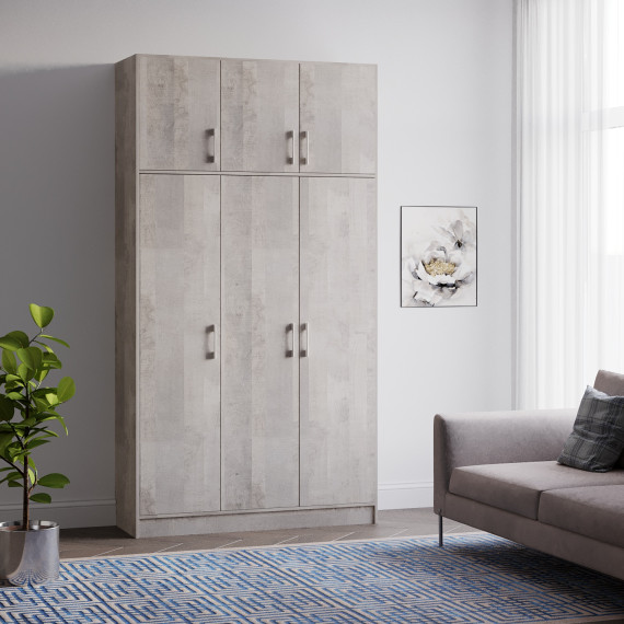 ტანსაცმლის კარადა HOBEL E-135X250 CL/01 (WH) K355 (7)