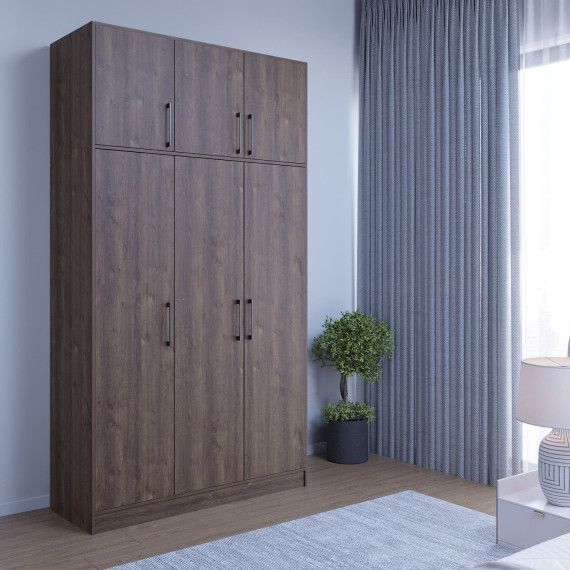 ტანსაცმლის კარადა HOBEL E-135X250 UZ-819 BLACK K090 (7)