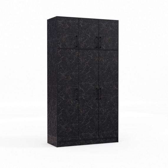 ტანსაცმლის კარადა HOBEL E-135X250 UZ-819 BLACK ORMA 220 (7)