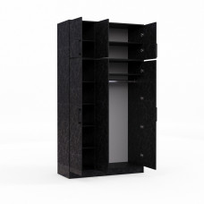 wardrobe HOBEL E-135X250 UZ-819 BLACK ORMA 220 (7)