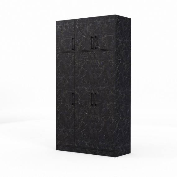 ტანსაცმლის კარადა HOBEL E-135X250 UZ-819 BLACK ORMA 220 (7)