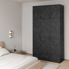 ტანსაცმლის კარადა HOBEL E-135X250 UZ-819 BLACK ORMA 220 (7)