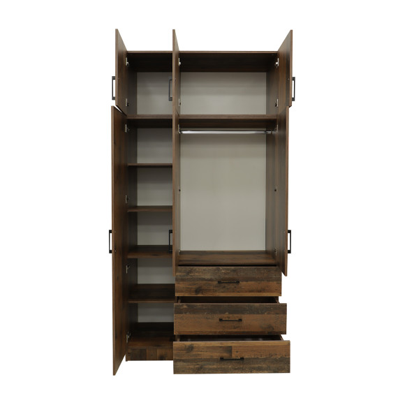 ტანსაცმლის კარადა HOBEL EX-B36 UZ-819 BLACK BS580 (7)