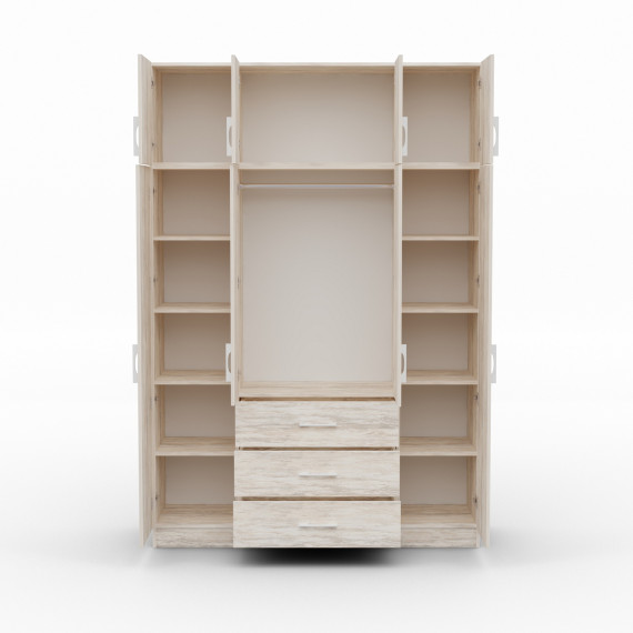 ტანსაცმლის კარადა HOBEL EX-B37 CL/01 (WH) K083 (7)