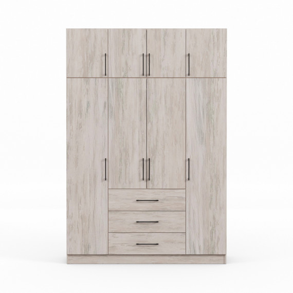 ტანსაცმლის კარადა HOBEL EX-B37 UZ-819 BLACK K083 (7)