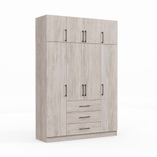 ტანსაცმლის კარადა HOBEL EX-B37 UZ-819 BLACK K083 (7)