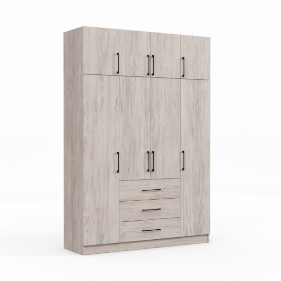 ტანსაცმლის კარადა HOBEL EX-B37 UZ-819 BLACK K083 (7)