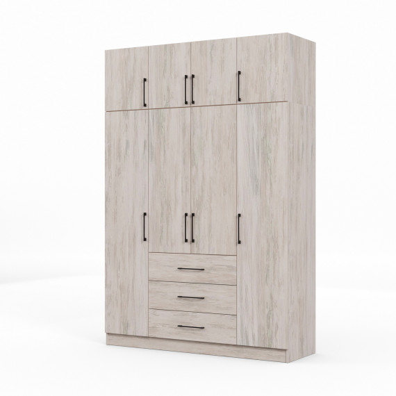 ტანსაცმლის კარადა HOBEL EX-B37 UZ-819 BLACK K083 (7)