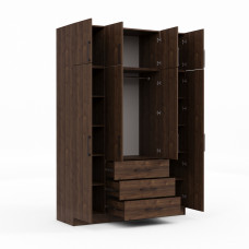 wardrobe HOBEL EX-B37 UZ-819 BLACK K090 (7)