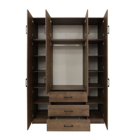 ტანსაცმლის კარადა HOBEL EX-B37 UZ-819 BLACK K090 (7)