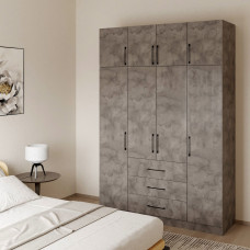 платяной шкаф HOBEL EX-B37 UZ-819 BLACK K539 (7)