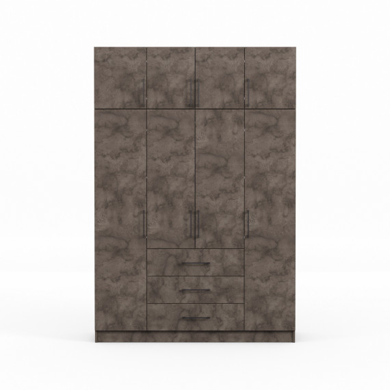 ტანსაცმლის კარადა HOBEL EX-B37 UZ-819 BLACK K539 (7)