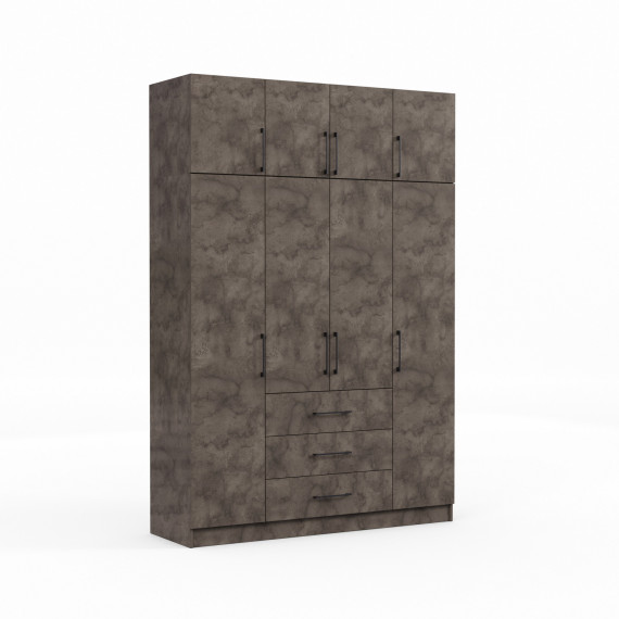 ტანსაცმლის კარადა HOBEL EX-B37 UZ-819 BLACK K539 (7)