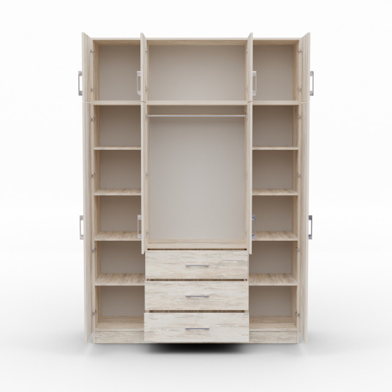 ტანსაცმლის კარადა HOBEL EX-B37 UZ-819 INOX K083 (7)