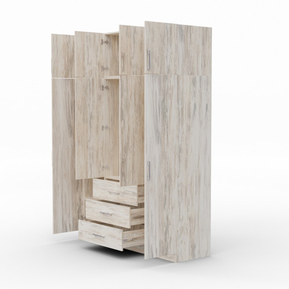 ტანსაცმლის კარადა HOBEL EX-B37 UZ-819 INOX K083 (7)