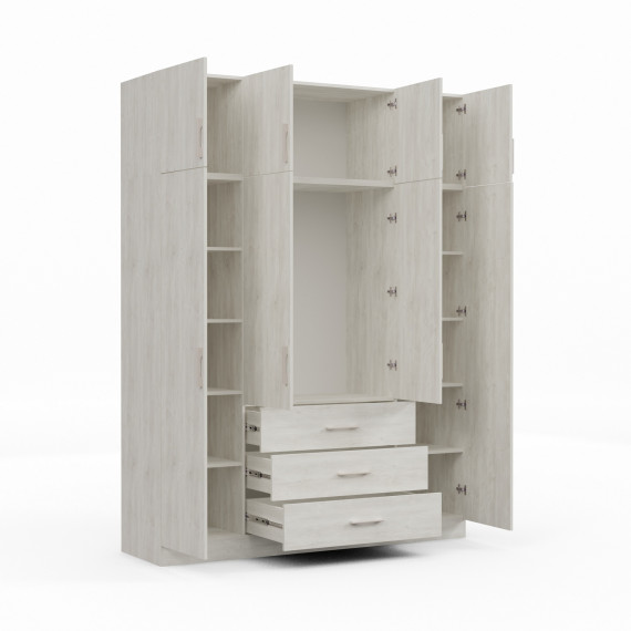 ტანსაცმლის კარადა HOBEL EX-B38 CL/01 (WH) ORMA 144 (7)