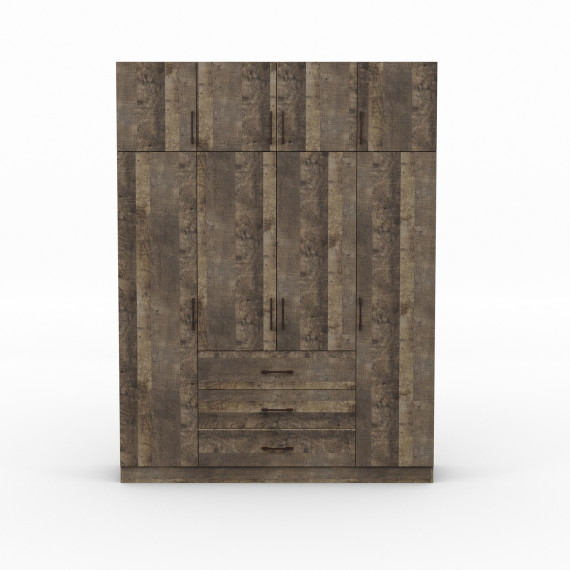 ტანსაცმლის კარადა HOBEL EX-B38 UZ-819 BLACK K354 (7)