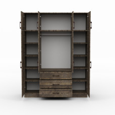 wardrobe HOBEL EX-B38 UZ-819 BLACK K354 (7)