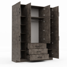 wardrobe HOBEL EX-B38 UZ-819 BLACK K539 (7)