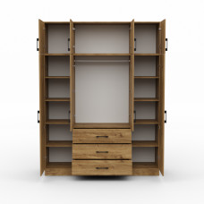 wardrobe HOBEL EX-B38 UZ-819 BLACK ORMA 222 (7)