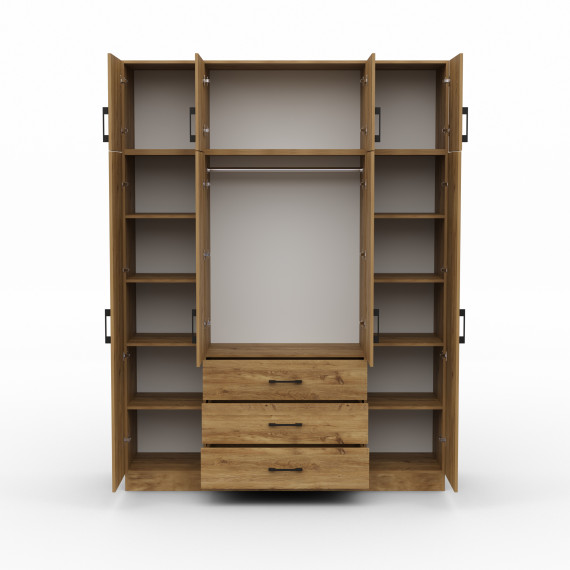 ტანსაცმლის კარადა HOBEL EX-B38 UZ-819 BLACK ORMA 222 (7)