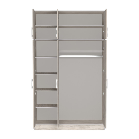 ტანსაცმლის კარადა HOBEL E-135X250 CL/01 (WH) K083 (6)