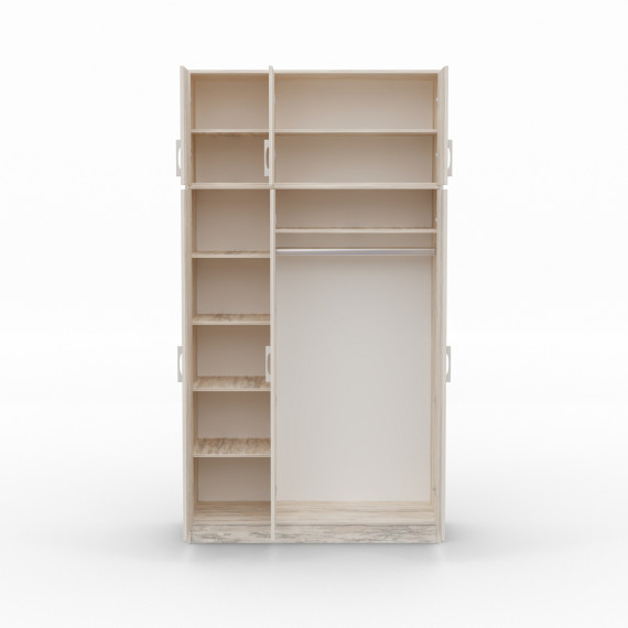 ტანსაცმლის კარადა HOBEL E-135X250 CL/01 (WH) K083 (7)