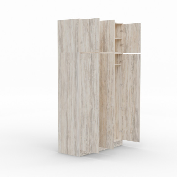 ტანსაცმლის კარადა HOBEL E-135X250 CL/01 (WH) K083 (7)