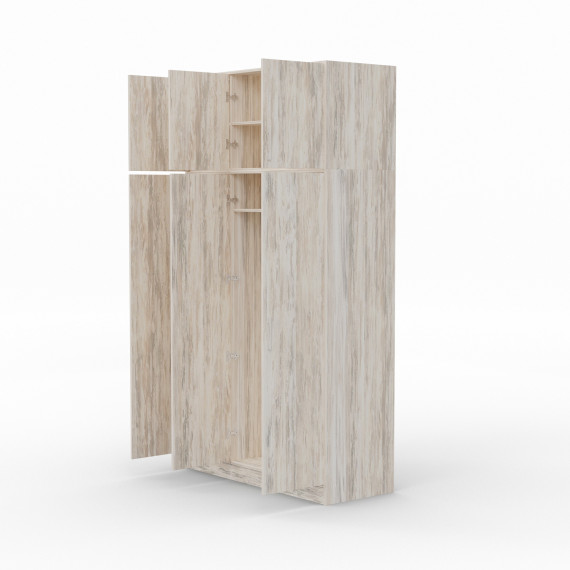 ტანსაცმლის კარადა HOBEL E-135X250 CL/01 (WH) K083 (7)