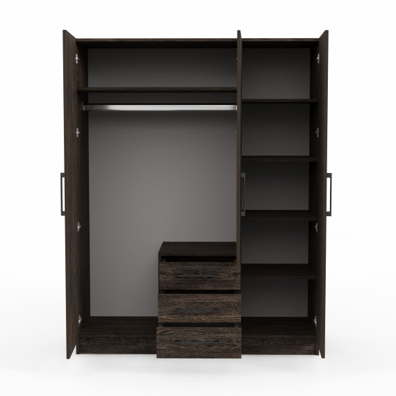 ტანსაცმლის კარადა HOBEL X127 UZ-819 BLACK 7648 (6)