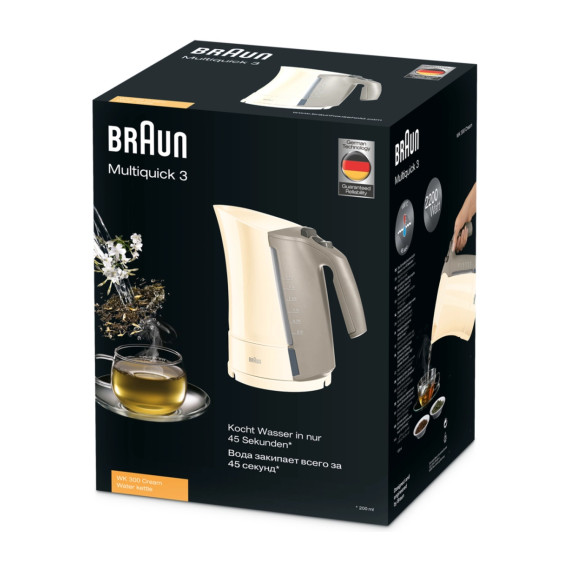 ელექტრო ჩაიდანი BRAUN WK300CREAM