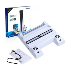 ps аксесуары DOBI PLAYSTATION 5 SLIM MULTIFUNCTIONAL COOLING STAND (WH)