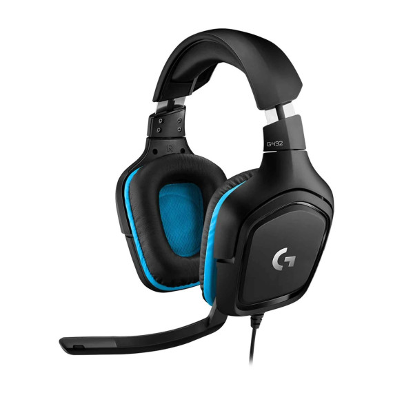 ყურსასმენები LOGITECH G432 7.1 SURROUND SOUND GAMING (BK)