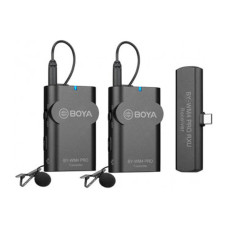 მიკროფონი BOYA BY-WM4 PRO-K6 2.4 GHZ WIRELESS MICROPHONE SYSTEM FOR ANDROID AND OTHER TYPE-C DEVICES (BK)