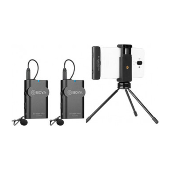 მიკროფონი BOYA BY-WM4 PRO-K6 2.4 GHZ WIRELESS MICROPHONE SYSTEM FOR ANDROID AND OTHER TYPE-C DEVICES (BK)