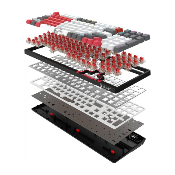 კლავიატურა A4TECH A4TECH BLOODY WS98 DUAL-CORE WIRELESS MECHANICAL KEYBOARD SPORTS RED