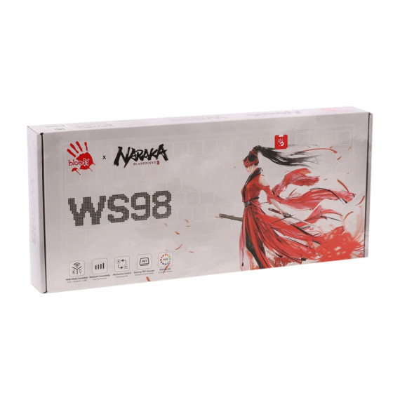 კლავიატურა A4TECH A4TECH BLOODY WS98 DUAL-CORE WIRELESS MECHANICAL KEYBOARD SPORTS RED