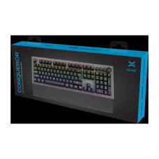 клавиатура NOXO NOXO CONQUEROR MECHANICAL RAINBOW BACKLIT GAMING KEYBOARD BLUE SWITCH EN/RU BLACK