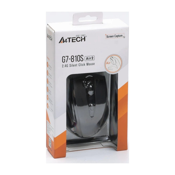 კომპიუტერული მაუსი A4TECH A4TECH G7-810S AIR2 2.4G WIRELESS MOUSE BLACK