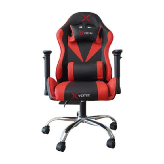  გეიმინგ სავარძელი VERTEX VERTEX GEMU GAMING CHAIR BLACK & RED PVC