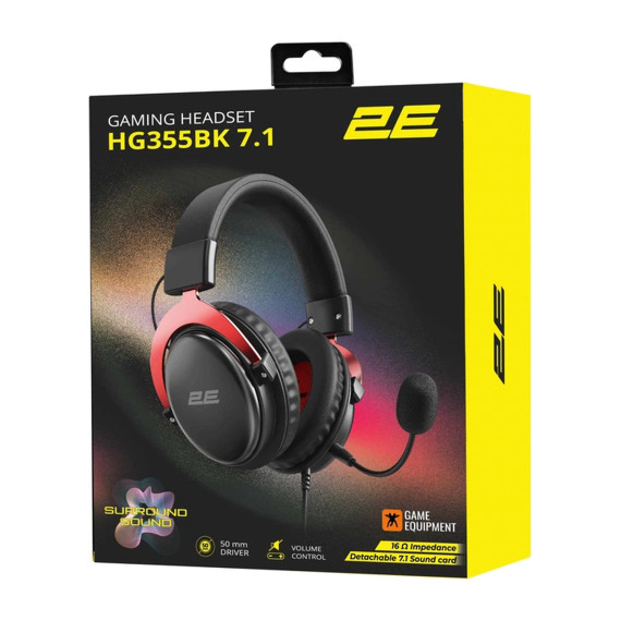 ყურსასმენები 2E 2E-HG355BK-7.1