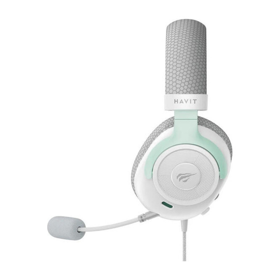ყურსასმენები HAVIT H2230E WHITE/CYAN